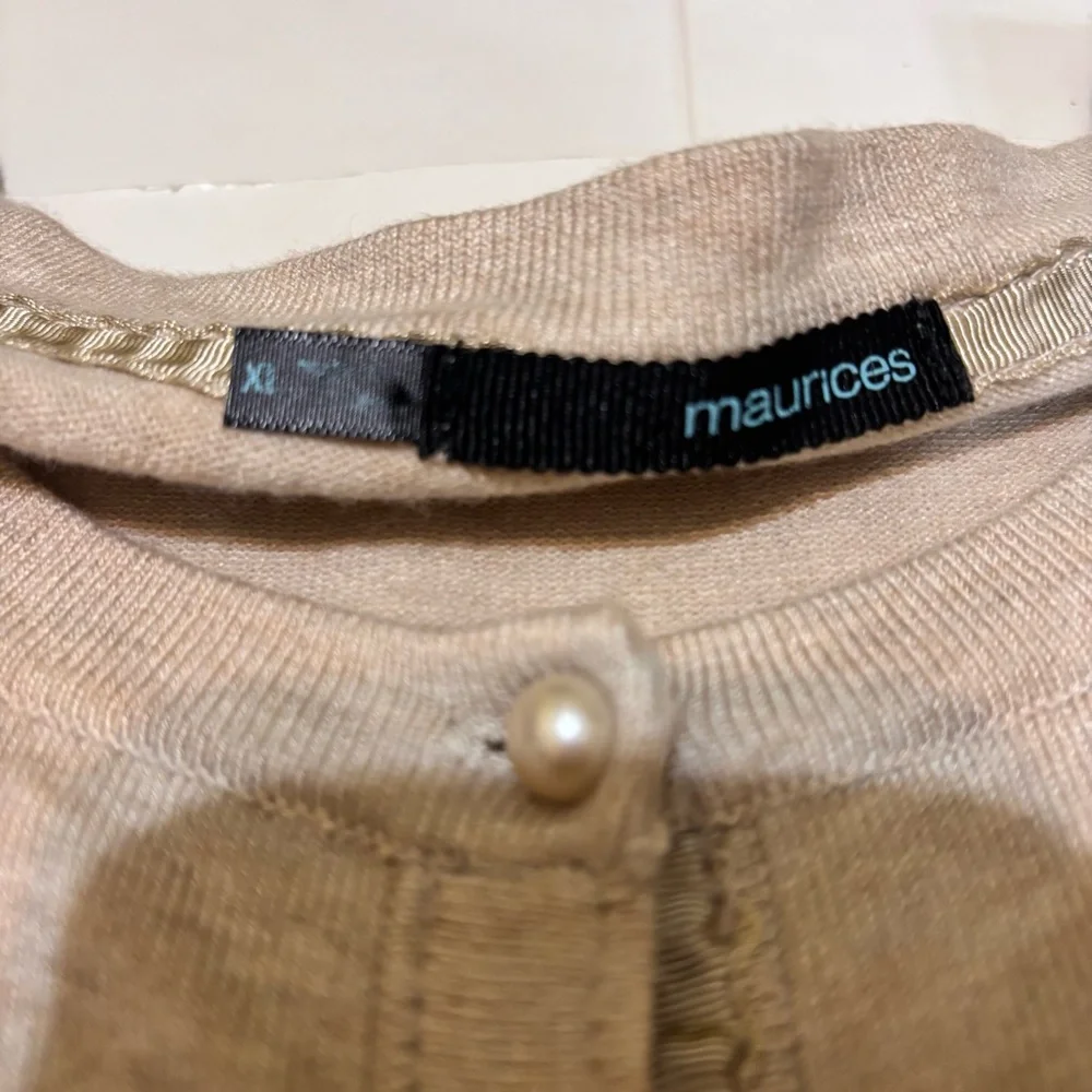 Maurices Light Tan Cardigan Sweater - Picture 5 of 12